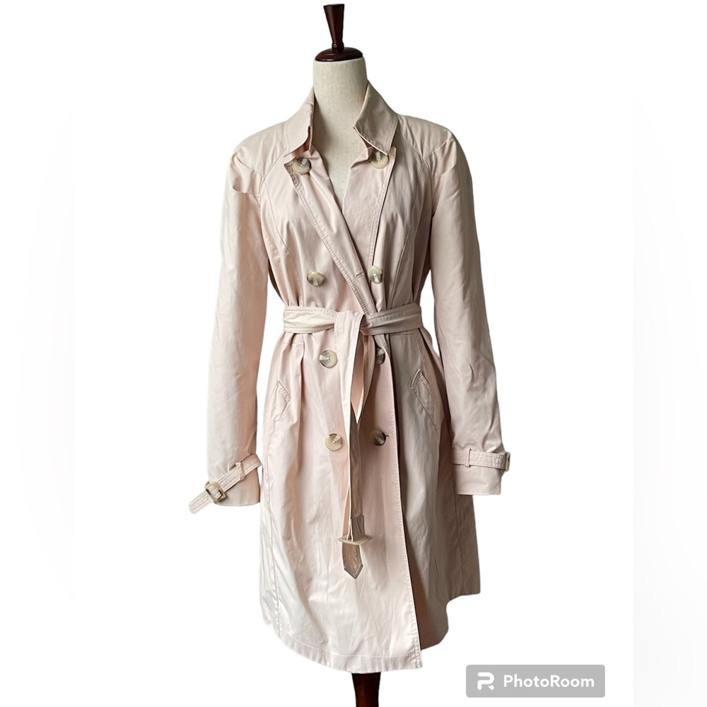 Vince Camuto pale pink trench coat size Large